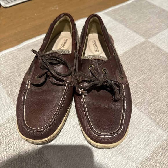 Sperry Brown Leather Boat Shoes - Picture 1 of 4